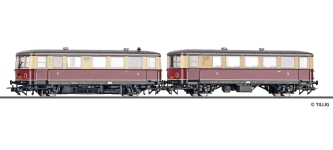 Tillig 70053 - H0 - Triebwagen CvT 135 mit Beiwagen CPostV-36, DRG, Ep. II